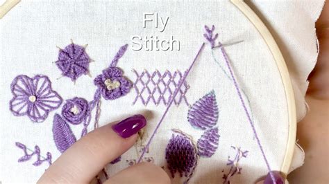 Fly Stitch Hand Embroidery Tutorial YouTube