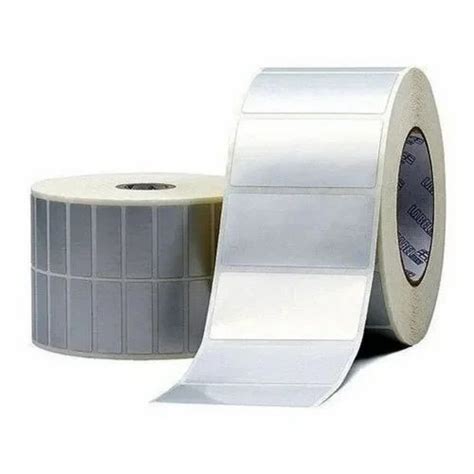 White Self Adhesive Polyester Labels For Barcode Printing Packaging