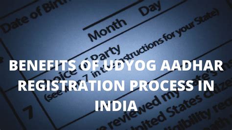 Benefits Of Udyog Aadhar Registration Process In India Tricky Share