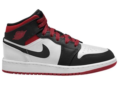 Air Jordan Mid Gs White Gym Red Black Dq Release Date Where