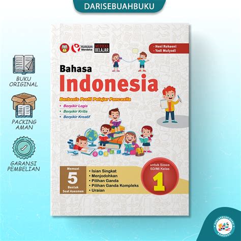 Jual Buku Bahasa Indonesia Sd Kelas 1 Kurikulum Merdeka Shopee Indonesia