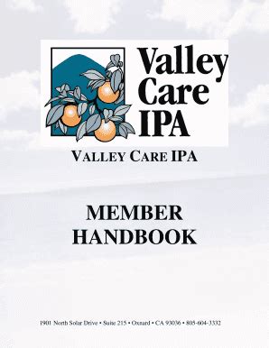 Fillable Online Valley Care Ipa Fax Email Print Pdffiller