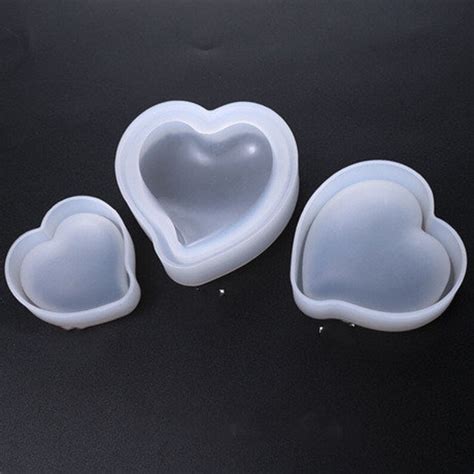 Heart Shaped Silicone Mold Jewelry Making Mold Pendant Etsy