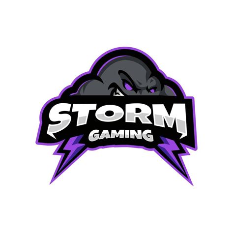 Storm Gaming Mascot Logo 50106888 Vector Art at Vecteezy