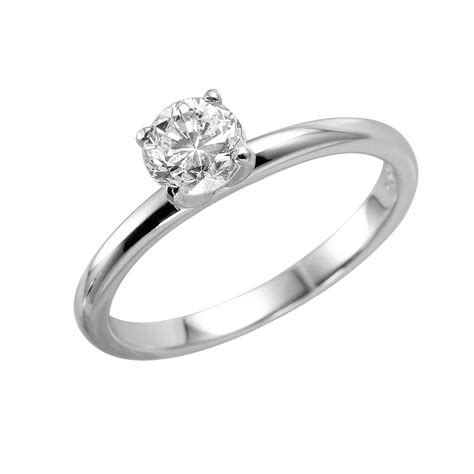 Shane Co 14kt White Gold Diamond Ring 969