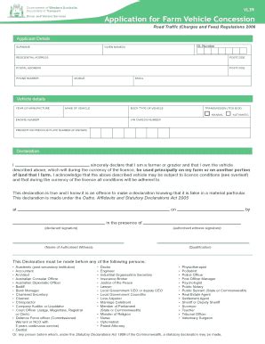 Fillable Online Transport Wa Gov Application For Farm Vehicle