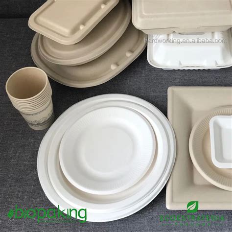 Biopaking Plato Biodegradable Fibra De 22 Cm