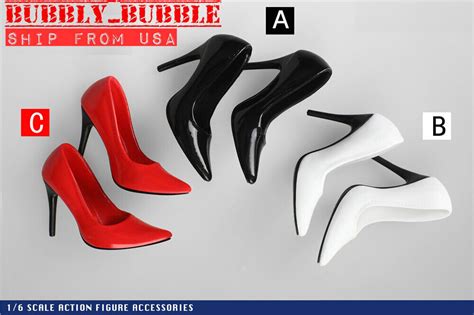 1 6 Female High Heels Shoes For 12 Figure Hot Toys PHICEN Kumik TBLeague USA EBay