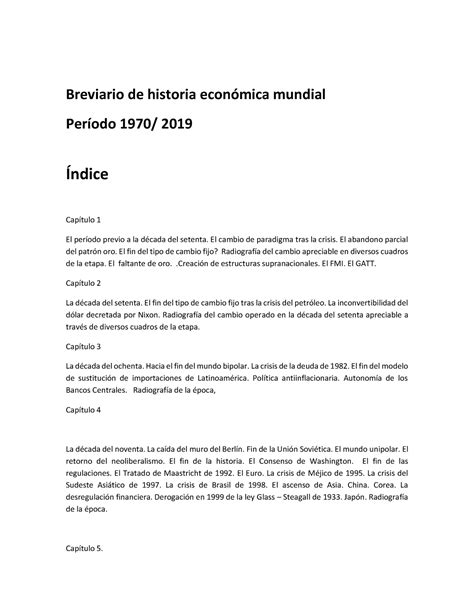 Breviario De Historia Econo Mica Mundial Historia Econ Soc Y Cont