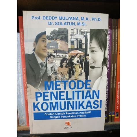 Jual Original Buku Metode Penelitian Komunikasi Contoh Contoh By Prof