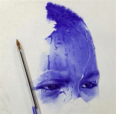 Blue Pen Drawings