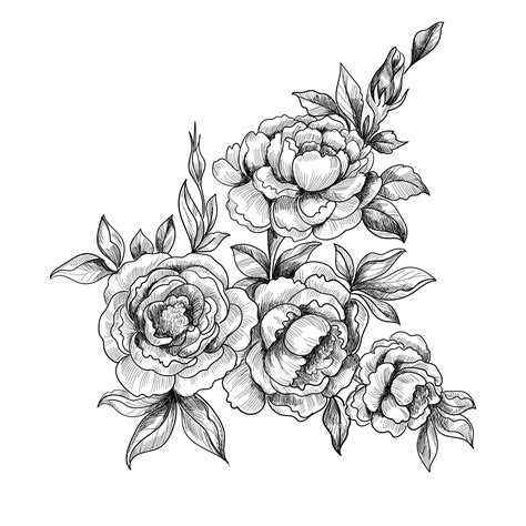 flower designs drawing 3