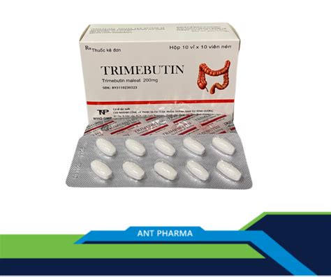 Trimebutin maleat 200mg thành nam h 100v ANT Pharma