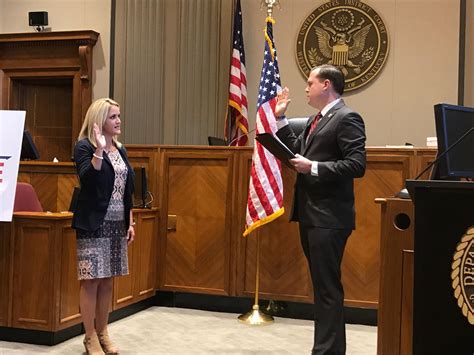 U S Attorney Russell Coleman Swears In Additional Federal Prosecutor