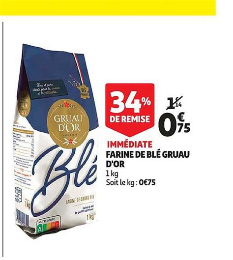 Promo Farine De Bl Gruau D Or Chez Auchan Icatalogue Fr