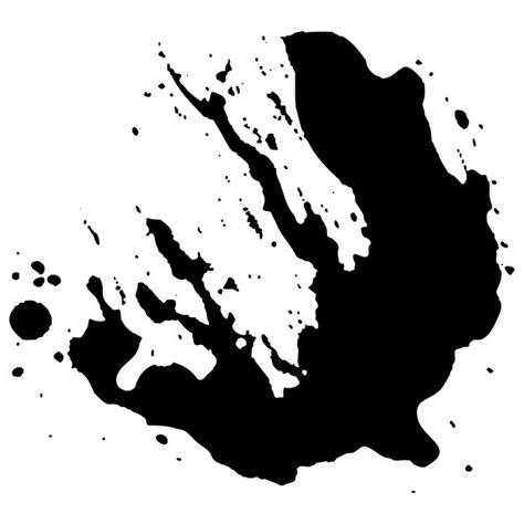 Premium Vector Vector Black Ink Drops And Paint Splashes Hand Drawn