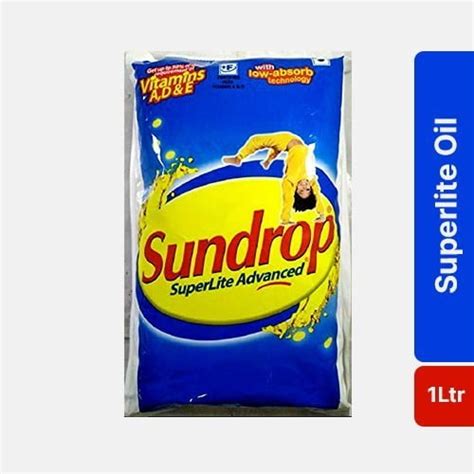 Sundrop SuperLite Advanced Refined Sunflower Oil 1 L Pouch Add2Bag