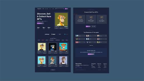 Nft Landing Page Figma Website Template Ui Free