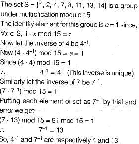 The Set Is A Group Under Multiplication Modulo