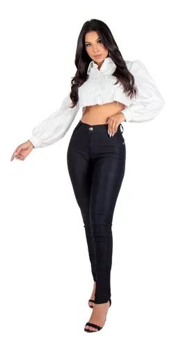 Cal A Jeans Feminina Hot Pants Cintura Alta Lycra Cinto Parcelamento Sem Juros