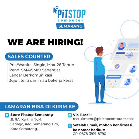 Lowongan Kerja Sales Counter Di Pitstop Computer Semarang LokerSemar Id