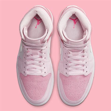 Air Jordan 1 Mid Pink White Cw5379 600