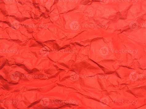 Red Crumpled Paper Texture Background For Design Wallpaper For Copy