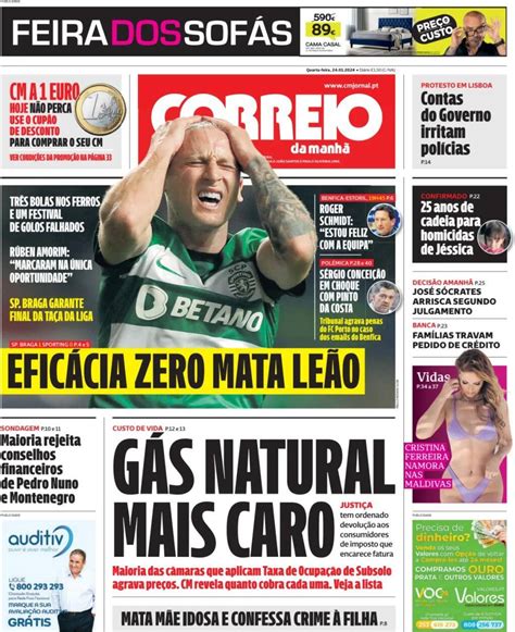 Capa Correio Da Manh Janeiro Capasjornais Pt