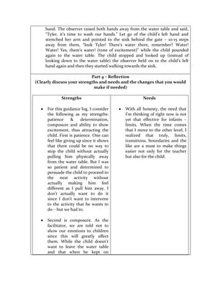 Reflective Practice Logs Template Pdf