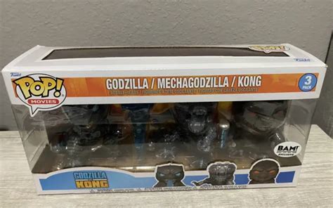 Funko Pop Godzilla Vs Kong Godzilla Mechagodzilla King Kong Pack