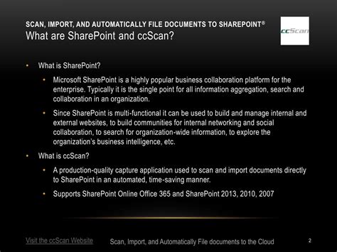 Ppt Scan Import And Automatically File Documents To Sharepoint