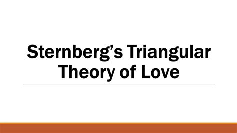 Sternbergs Triangular Theory Of Love Youtube