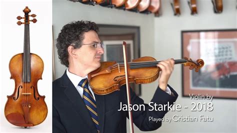 Sold Jason Starkie 2018 Violin Cristian Fatu At The Metzler Violin Shop Youtube