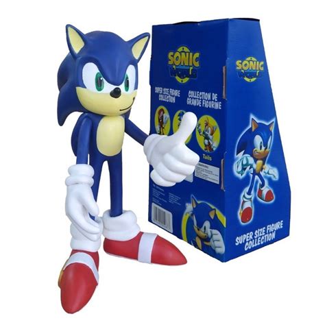 Boneco Sonic Articulado 28cm Azul Personagem Exclusivo ENVIO IMEDIATO