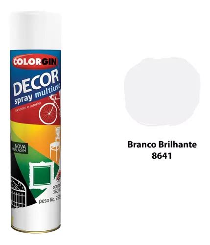 Tinta Spray Branco Brilhante Colorgin Decor 8641 Multiuso