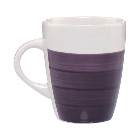 Purple & White Mug, 12oz.