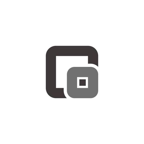 abstract square stripes box symbol logo vector  vector art