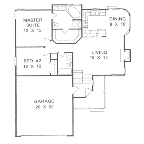 1000 Sq Ft 2 Bedroom Floor Plans - floorplans.click