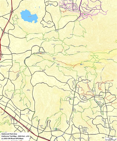 Lang Ranch & Woodridge - California Trail Map