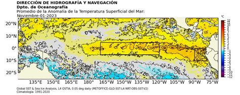 Bolet N Diario De Las Condiciones Ocenogr Ficas Jueves Noviembre