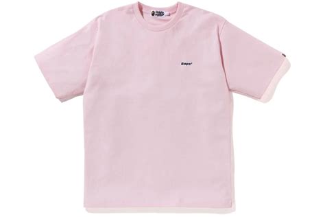 BAPE Logo One Point Relaxed Fit Tee Pink - SS23 - DE