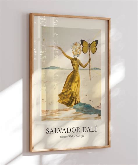 Quadro Decorativo Salvador Dalí Woman With a Butterfly