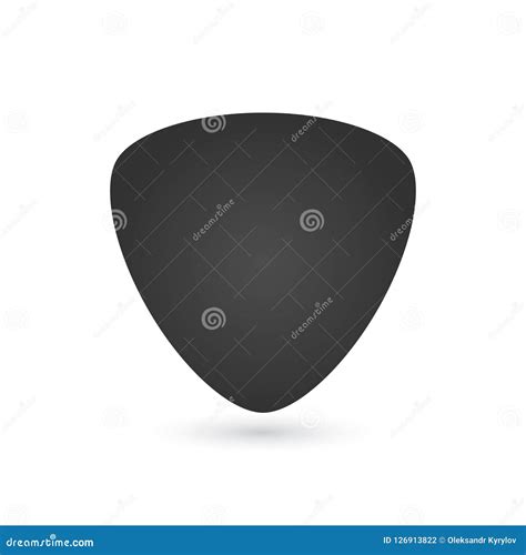 Guitar Pick Icon Vector Illustration Isolated On White Background
