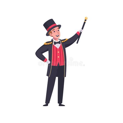 Circus Magician Cartoon Composition Stock Vector - Illustration of ...