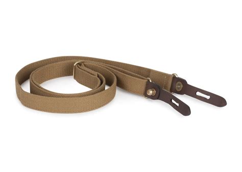 Billingham Shoulder Slings Galbin Khaki Webbing Chocolate Leather