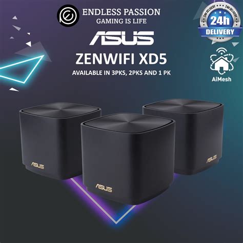 Asus Zenwifi Ax Xd Mini Black Ax Wifi Mesh Xd B Pk