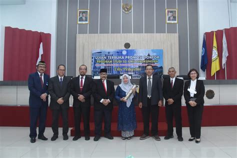 Ujian Terbuka Promosi Doktor Program Studi Ilmu Lingkungan Sdr Lilis