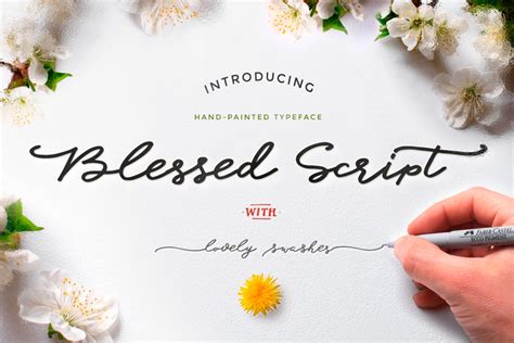 Blessed Script Font - Befonts.com