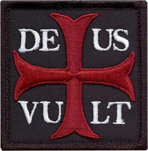 Deus Vult Cross Shield Christian Templar Knight In God