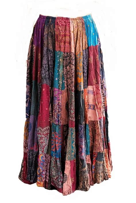 Flared Ladies Patchwork Long Skirt Size 28x54 Inch At Rs 130piece In